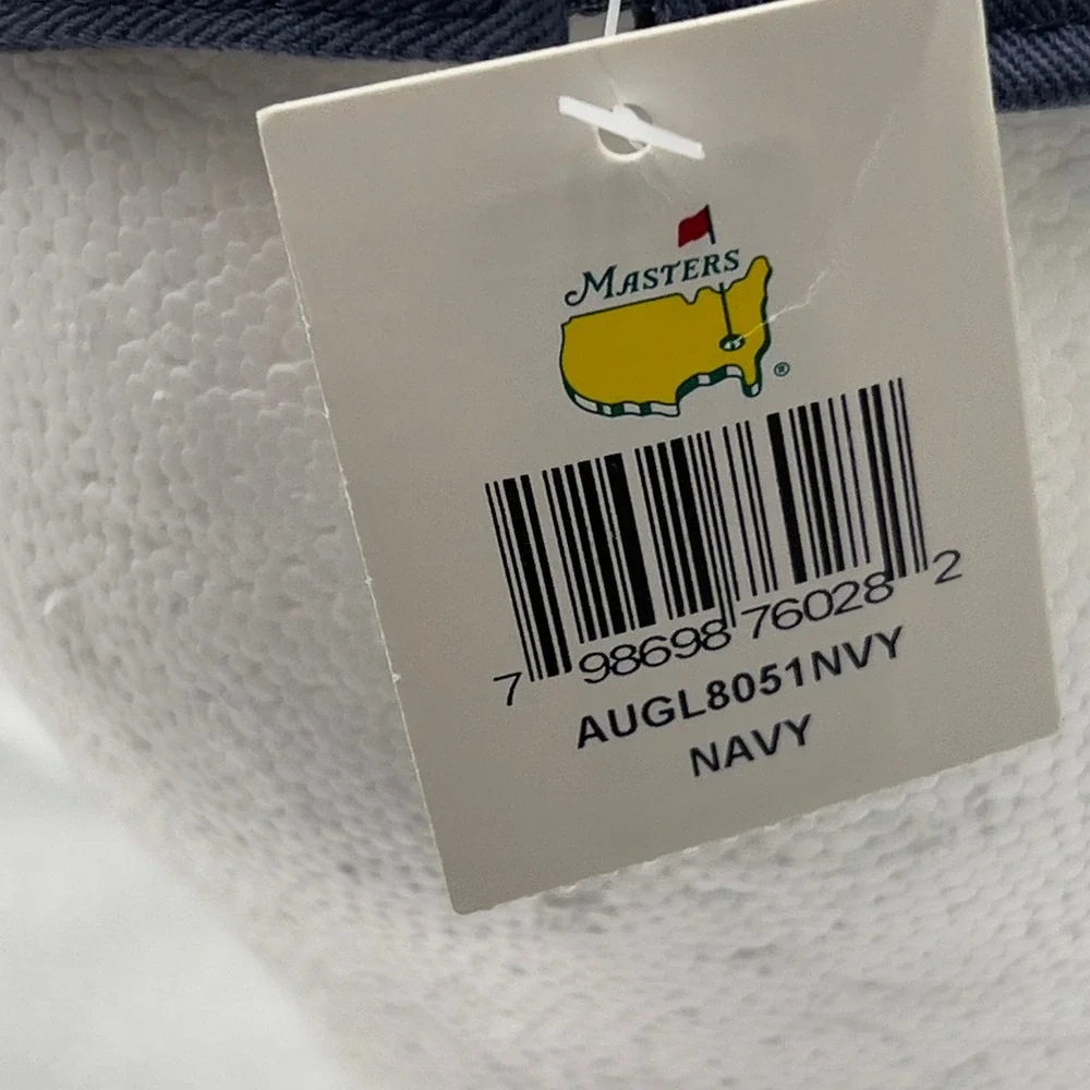 American Needle Masters 2022 Golf Visor Navy Blue Adjustable Hat